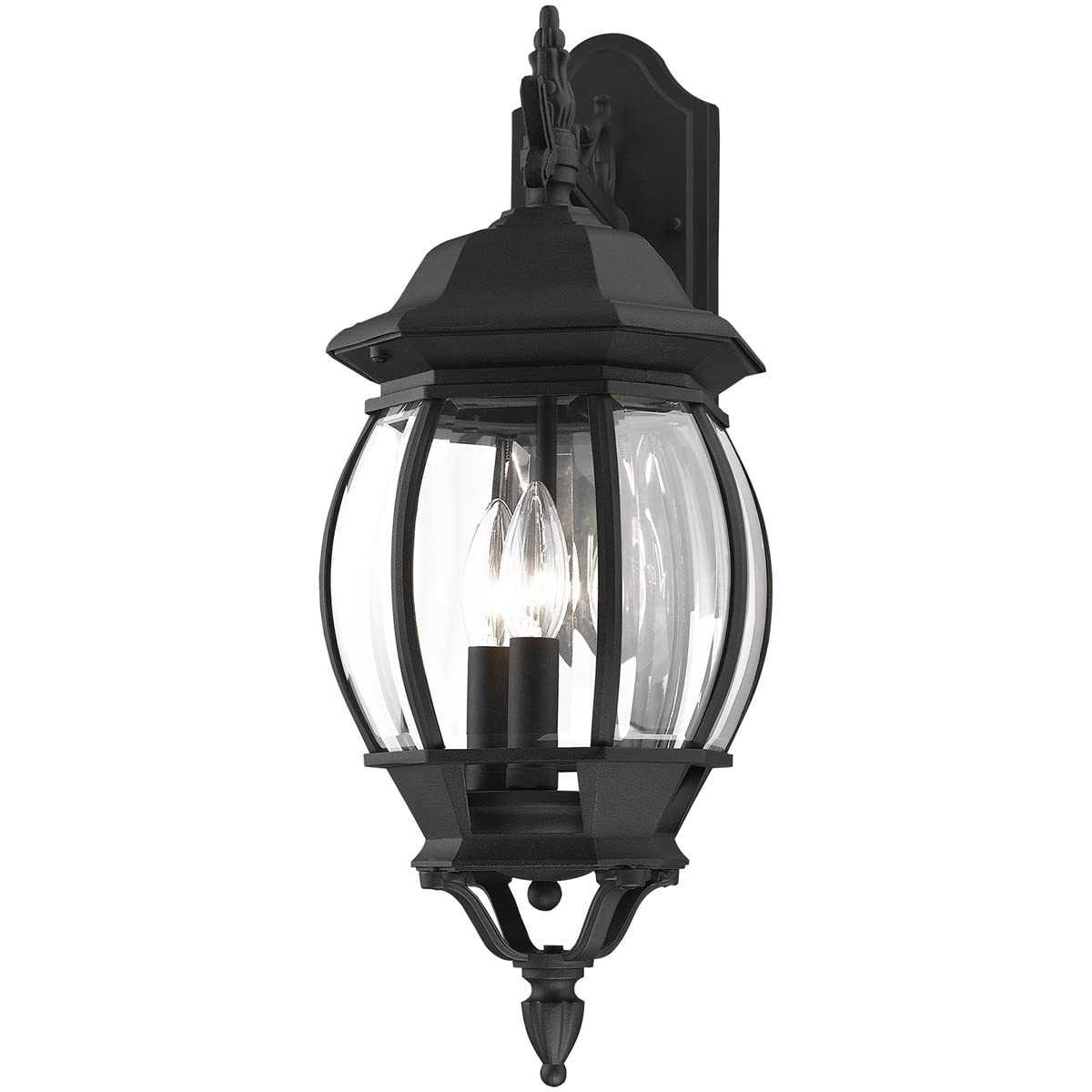 Livex Lighting 7707-14 Outdoor Wall Lantern, Black