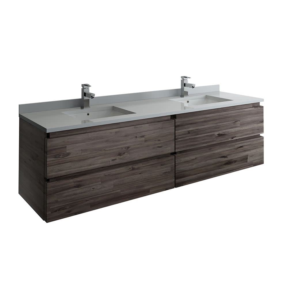 Fresca FCB31-3636ACA-CWH-U Double Sink Cabinet with Sinks