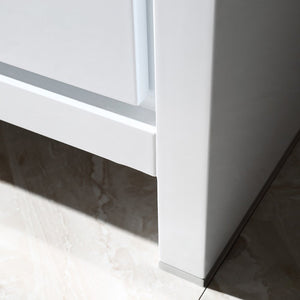 Fresca FVN8118WH Fresca Allier 16" White Modern Bathroom Vanity w/ Mirror