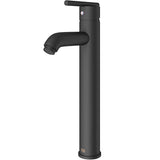 VIGO Seville 13 inch H Single Hole Single Handle Bathroom Faucet in Matte Black - Vessel Sink Faucet VG03009MB