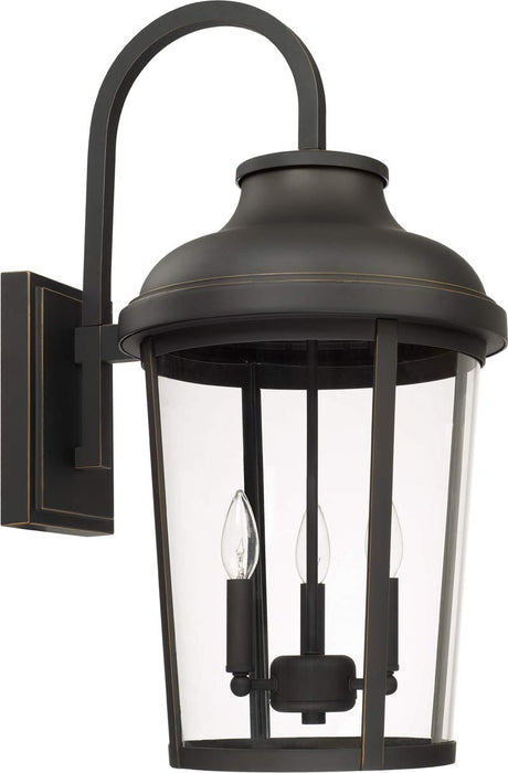 Capital Lighting 927032OZ Dunbar 3 Light Outdoor Wall Lantern Oiled Bronze