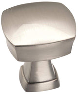 Amerock Cabinet Knob Satin Nickel 1-1/4 inch (32 mm) Length Stature 1 Pack Drawer Knob Cabinet Hardware