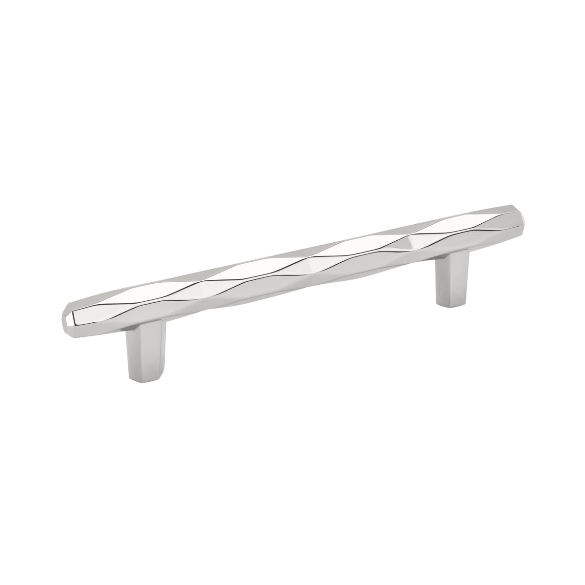 Amerock Cabinet Pull Polished Chrome 5-1/16 inch (128 mm) Center to Center St. Vincent 1 Pack Drawer Pull Drawer Handle Cabinet Hardware