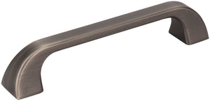 Jeffrey Alexander 972-128BNBDL 128 mm Center-to-Center Brushed Pewter Square Marlo Cabinet Pull