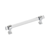 Amerock Cabinet Pull Clear/Polished Chrome 6-5/16 inch (160 mm) Center to Center Glacio 1 Pack Drawer Pull Drawer Handle Cabinet Hardware