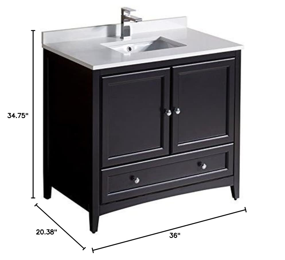 Fresca FCB2036ES-CWH-U Cabinet with Top and Sink