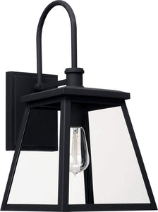 Capital Lighting 926812BK Belmore 1 Light Outdoor Wall Lantern Black
