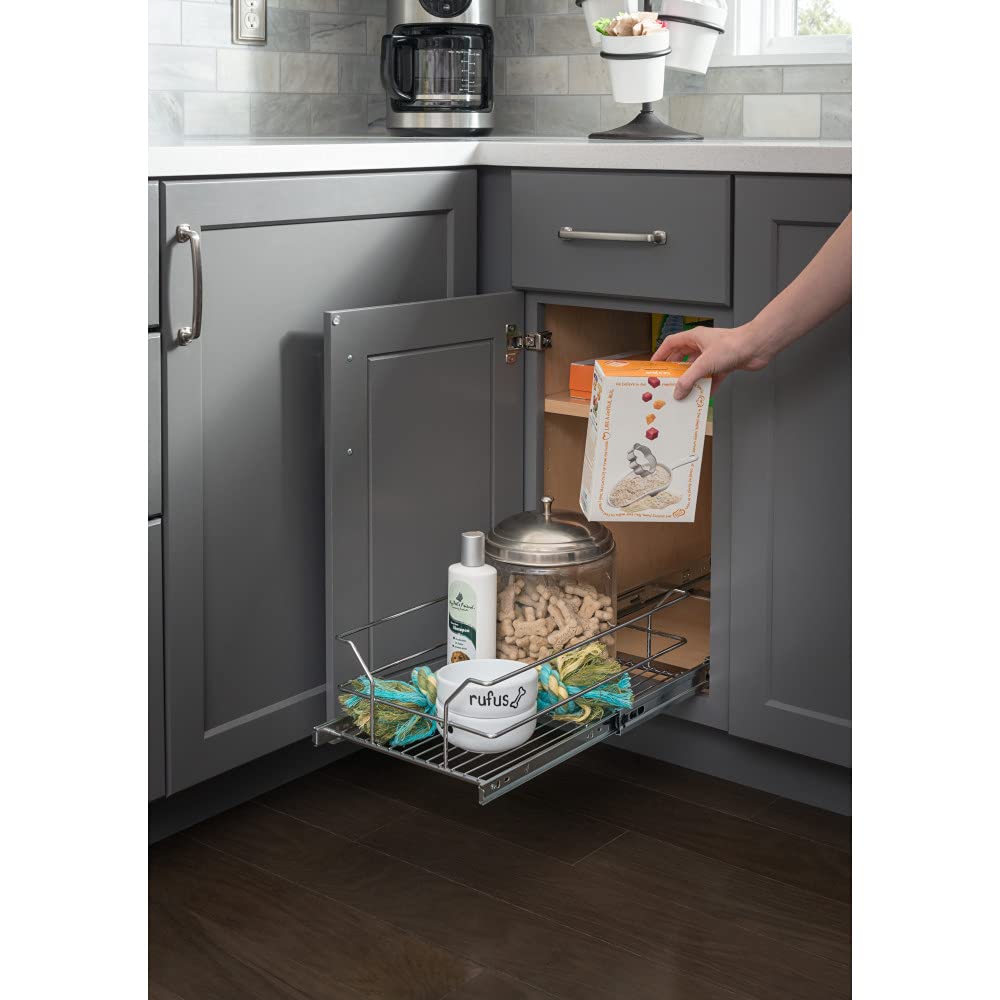 Hardware Resources MBPO15-R 12" Metal Pullout Basket