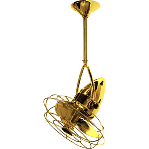 Matthews Fan JD-GOLD-MTL Jarold Direcional ceiling fan in Ouro (Gold) finish with metal blades.
