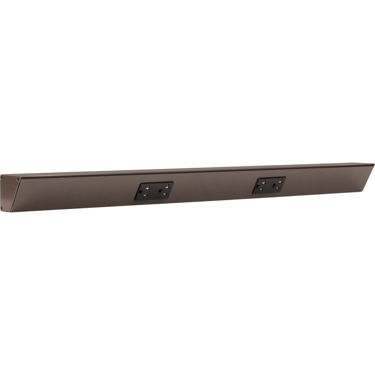 Task Lighting TR30-2BD-P-BZ 30" TR Series Angle Power Strip, Bronze Finish, Black Receptacles