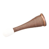 Hardware Resources DS04-DBAC-R 3" Spring Door Stop with Rubber Tip - Dark Brushed Antique Copper