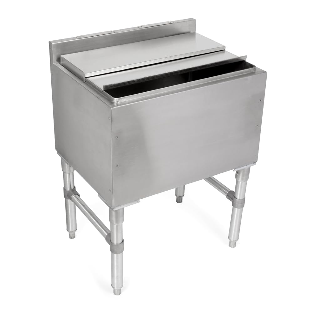 John Boos UBIB-1824-CP7 Insulated Ice Bins, 18" Width, With Cold Plate, 18GA Stainless Steel (Underbar)