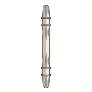 Amerock Cabinet Pull Satin Nickel/Black Chrome 3-3/4 inch (96 mm) Center-to-Center London 1 Pack Drawer Pull Drawer Handle Cabinet Hardware