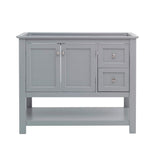 Fresca FCB2340GR Fresca Manchester 42" Gray Traditional Bathroom Cabinet