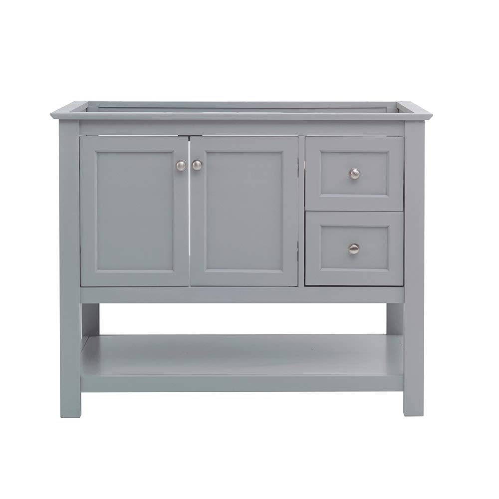 Fresca FCB2340VG Fresca Manchester Regal 42" Gray Wood Veneer Traditional Bathroom Cabinet