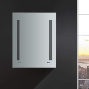 Fresca FMC012430-R Fresca Tiempo 24" Wide x 30" Tall Bathroom Medicine Cabinet w/ LED Lighting & Defogger