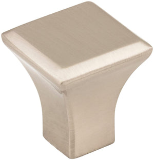 Jeffrey Alexander 972S-SN 7/8" Overall Length Satin Nickel Square Marlo Cabinet Knob