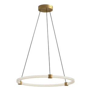 Kuzco PD24724-BG BRUNI 24" PENDANT BRUSHED GOLD 120" WIRE 120V TRIAC/ELV LED 3000K 90CRI 31W