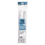 Hardware Resources 5045-R 18" (450 mm) Standard Duty Cream White Self-closing 3/4 Extension Side Mount Epoxy Slide, Split Slides in Bulk Pack Screws & Instruction Incl.