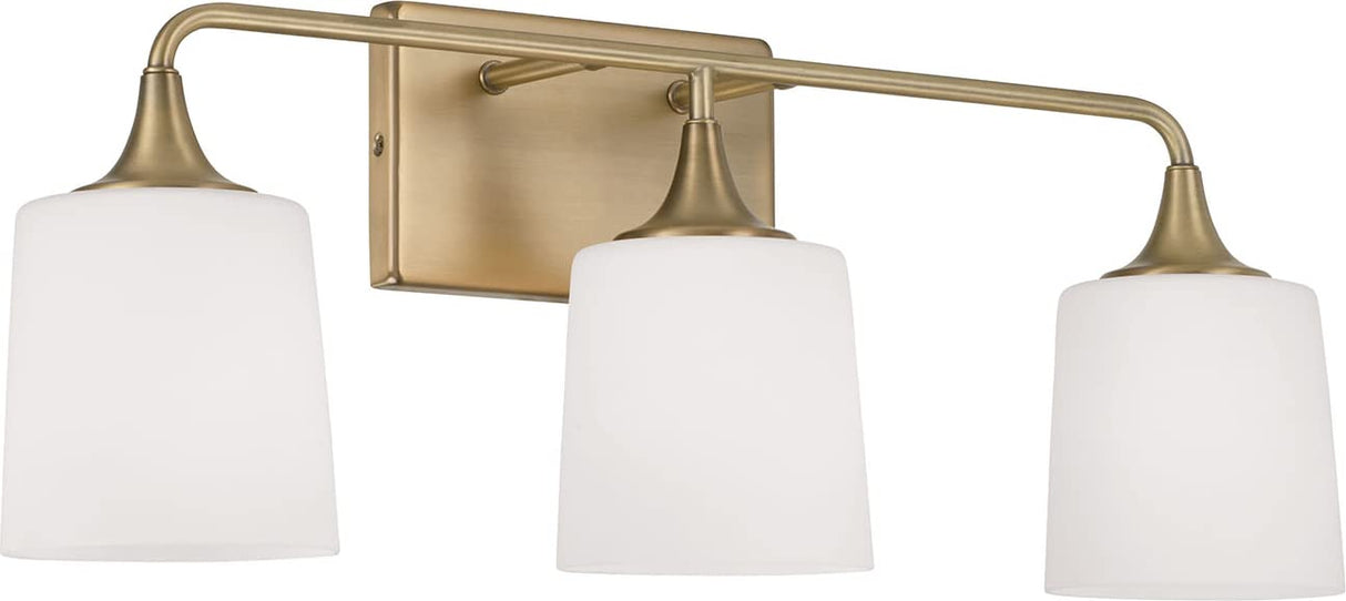 Capital Lighting 148931AD-541 Presley 3 Light Vanity Aged Brass