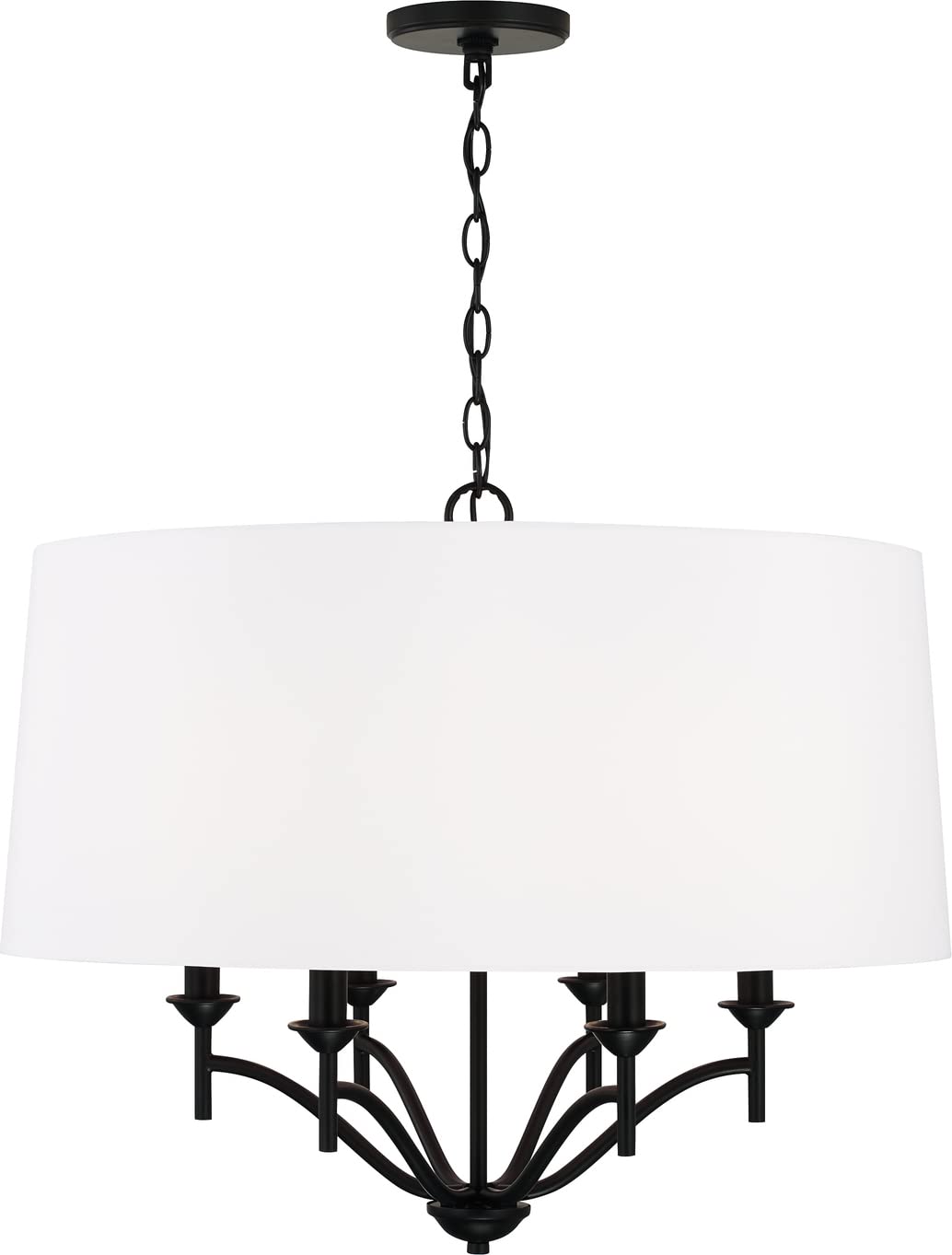 Capital Lighting 342061MB Peyton 6 Light Pendant Matte Black