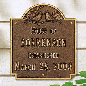 Whitehall 2206PS - Cardinal Wedding Plaque  - Standard Wall - Two Line