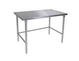 John Boos ST4-3648GBK 14 Gauge Stainless Steel Work Table with Galvanized Base and Bracing, 48" x 36"