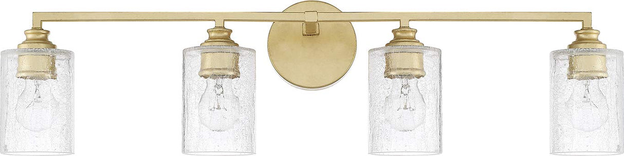 Capital Lighting 120541CG-422 Milan 4 Light Vanity Capital Gold