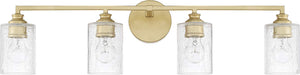 Capital Lighting 120541CG-422 Milan 4 Light Vanity Capital Gold