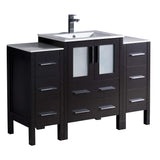 Fresca FCB62-122412ES-I Fresca Torino 48" Espresso Modern Bathroom Cabinets w/ Integrated Sink