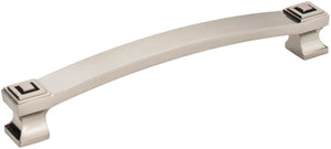Jeffrey Alexander 585-160SN 160 mm Center-to-Center Satin Nickel Square Delmar Cabinet Pull