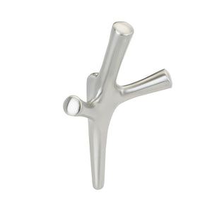 Amerock HBX37016G10 Kodiak Triple Prong Decorative Wall Hook Satin Nickel Hook for Coats, Hats, Backpacks, Bags Hooks for Bathroom, Bedroom, Closet, Entryway, Laundry Room, Office