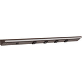 Task Lighting LP30QD10NDBBZ50 30-1/2" 1000 Lumen Direct Voltage DV Lighted Power Strip, Bronze Finish, Black Receptacles, 5000K Daylight White