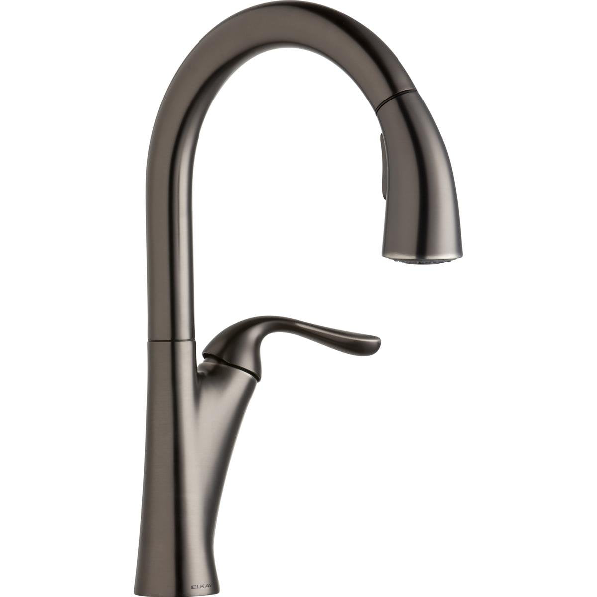 Elkay LKHA4031AS Harmony Antique Steel Single Lever Pull-down Spray Kitchen Faucet
