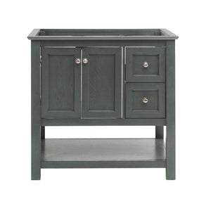 Fresca FCB2336GR Fresca Manchester 36" Gray Traditional Bathroom Cabinet