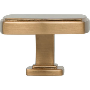 Jeffrey Alexander 141L-SBZ 1-3/4" Overall Length Satin Bronze Square Renzo Cabinet Knob