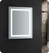 Fresca FMR022430 Fresca Santo 24" Wide x 30" Tall Bathroom Mirror w/ LED Lighting and Defogger
