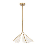 Kuzco CH62628-BG/LG MULBERRY 28" CH BRUSHED GOLD LIGHT GUIDE  67W LED 90 3000K DC LED