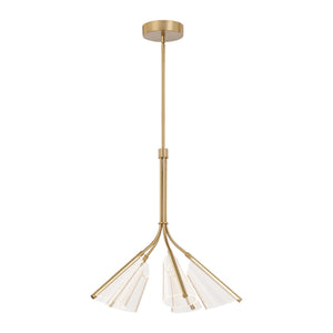 Kuzco CH62628-BG/LG MULBERRY 28" CH BRUSHED GOLD LIGHT GUIDE  67W LED 90 3000K DC LED