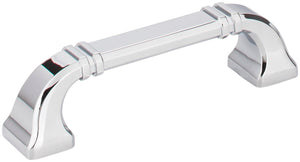 Jeffrey Alexander 165-96PC 96 mm Center-to-Center Polished Chrome Ella Cabinet Pull