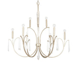 Capital Lighting 437001WG Gwyneth 10 Light Chandelier Winter Gold