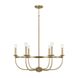 Capital Lighting 425161AD Rylann 6 Light Chandelier Aged Brass