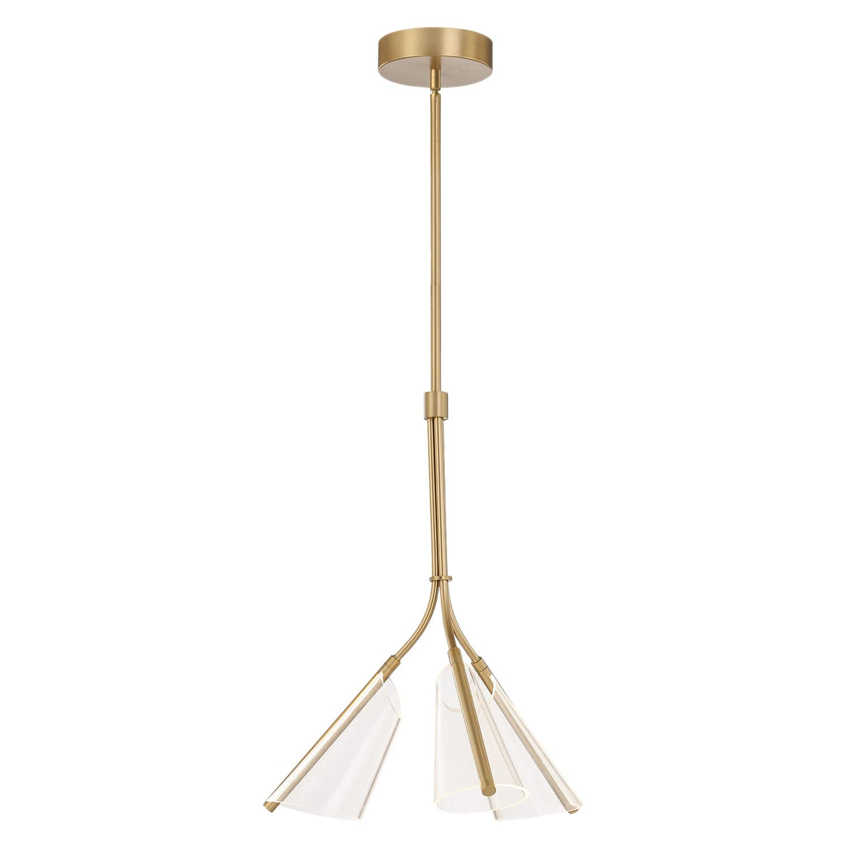 Kuzco PD62622-BG/LG MULBERRY 22" PD BRUSHED GOLD LIGHT GUIDE  44W LED 90 3000K DC LED