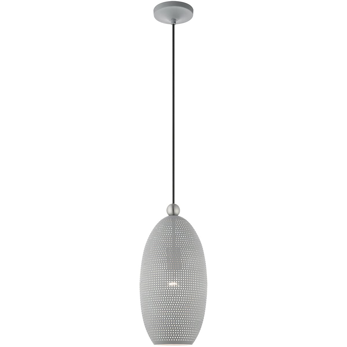 Livex Lighting 49101-80 1 Light Nordic Gray Pendant