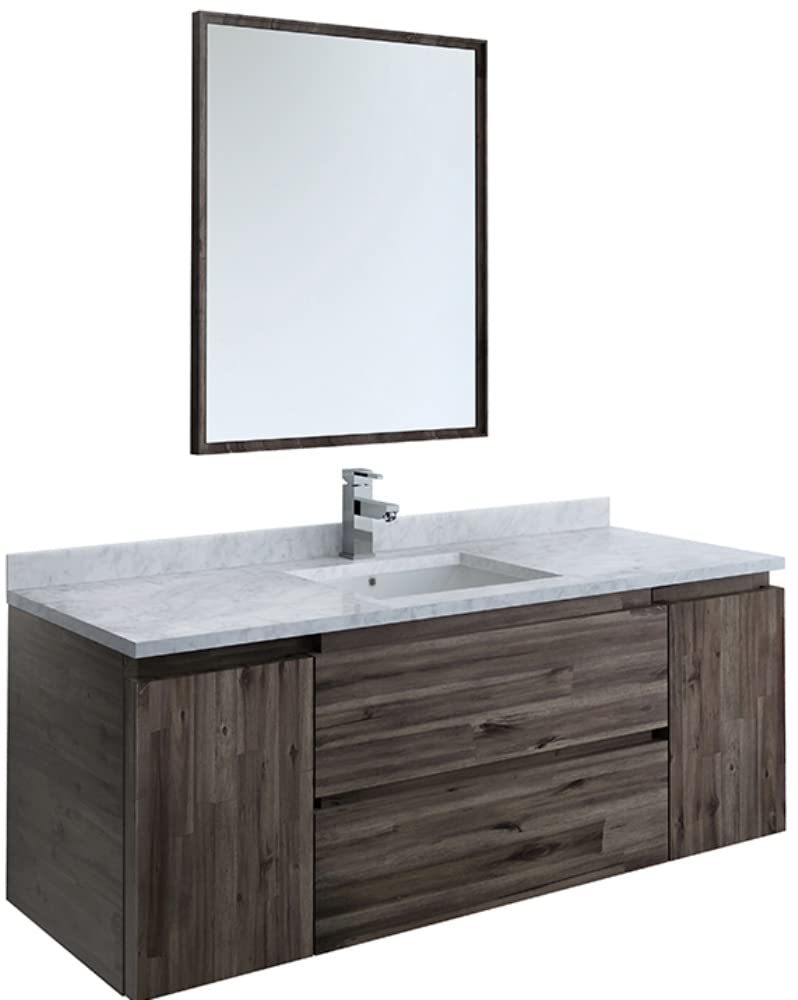 Fresca FVN31-123012ACA Fresca Formosa 54" Wall Hung Modern Bathroom Vanity w/ Mirror