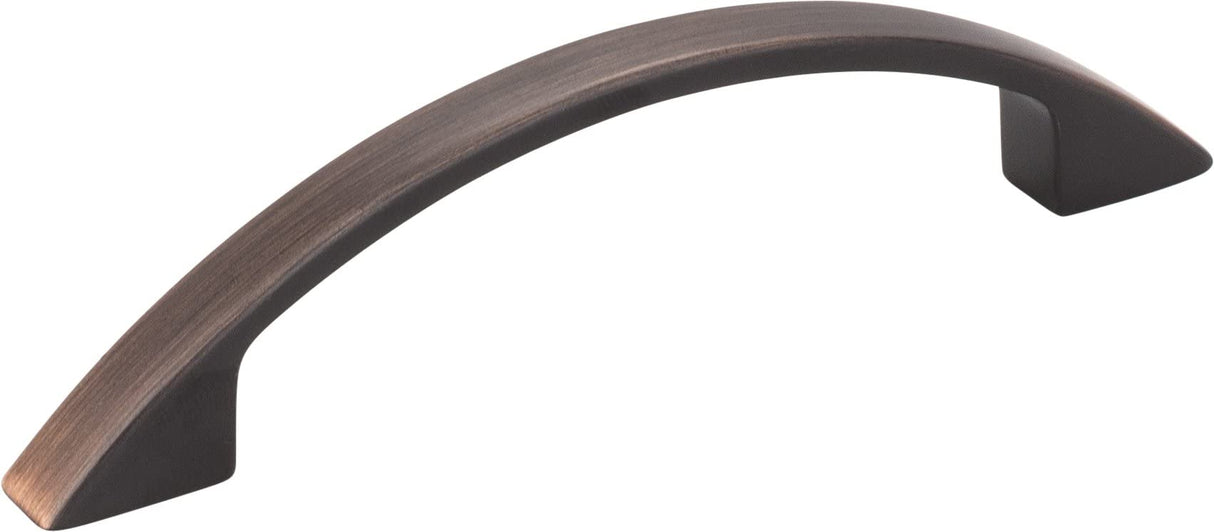 Elements 8004-BNBDL 96 mm Center-to-Center Brushed Pewter Arched Somerset Cabinet Pull