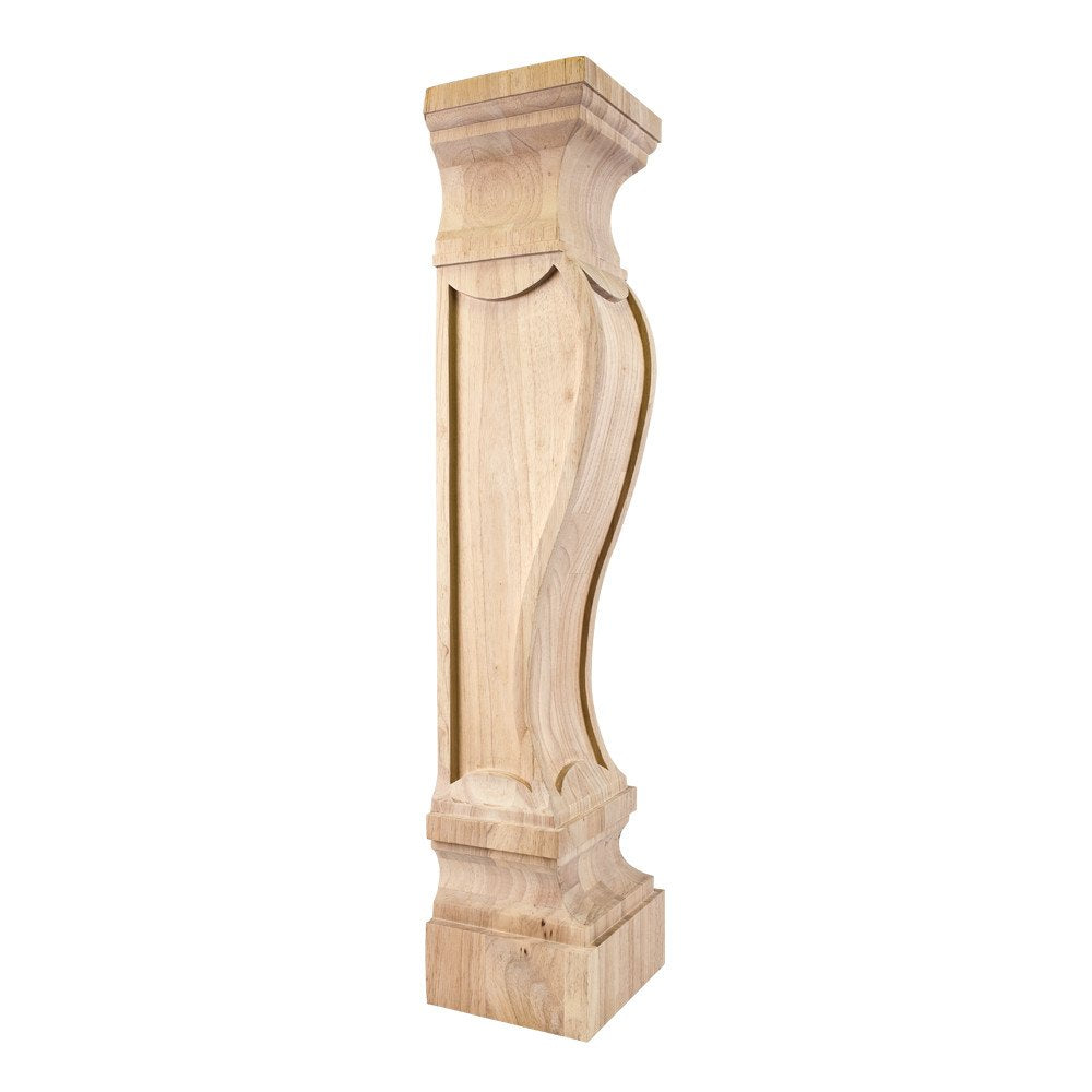 Hardware Resources FCORV-MP 8" W x 7" D x 36" H Maple German Romanesque Fireplace Corbel