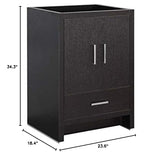 Fresca FCB9424DGO Fresca Imperia 24" Dark Gray Oak Free Standing Modern Bathroom Cabinet