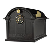 Whitehall 16504 - Balmoral Mailbox Monogram Package - Black