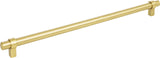 Jeffrey Alexander 5319BG 319 mm Center-to-Center Brushed Gold Key Grande Cabinet Bar Pull